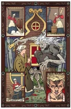 White Lily #5 Splash Page 2.5x3.5" metal trading card / Tarot Card Judgement WW2