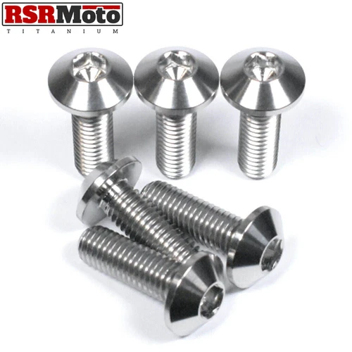 Yamaha VMax 1200 Titanium Rear Brake Disc Rotor Bolts, 1991-2008