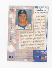 1994 Upper Deck Limited Edition Holograms #28 Gary Walker Expos