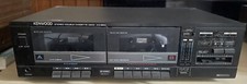 Kenwood KX-55W Dual Cassette Deck Player Recorder Vintage Parts or Repair