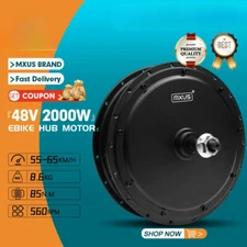 48V 2000W Brushless Non-Gear Rear Drive Wheel Hub Motor Mountain Electric Bike
