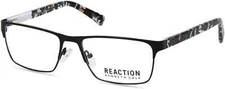 Kenneth Cole Reaction KC0808 Black 002 Half Rimless Eyeglasses Frame 54-17-140 