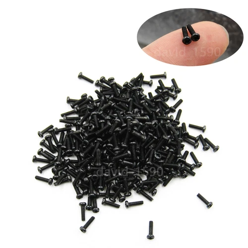 M1 M1.2 M1.4 M1.6 M1.7 M2 schwarz Kreuzschlitz Kreuzpfannenkopf kleine Micro Bolzen Schrauben - Bild 6 von 12