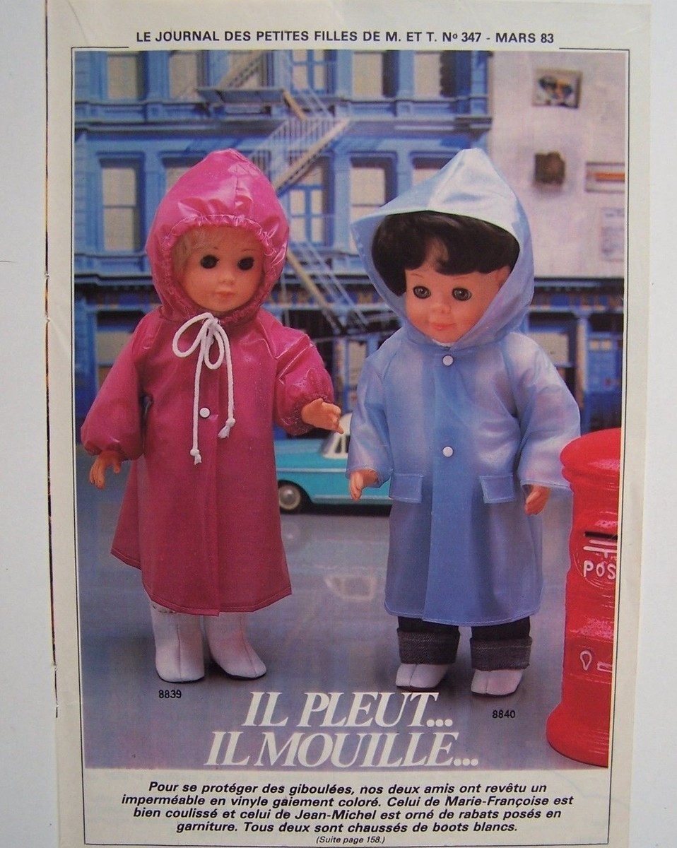 Page De Poupées Modes Et Travaux - Mars 1978 - Marie-Françoise, Jean-Michel - Occasion - Pour Collectionneurs