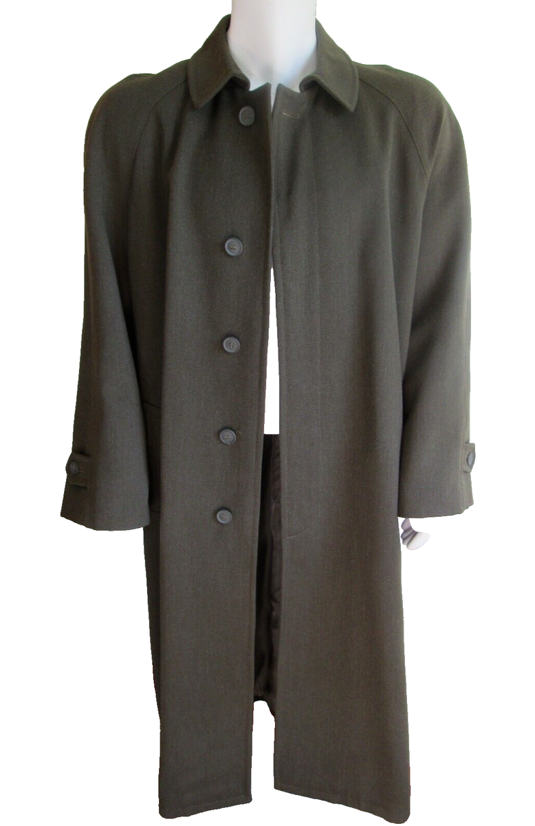 RALPH LAUREN CHAPS Long Wool Overcoat Top Dress Trench Coat