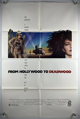 FROM HOLLYWOOD TO DEADWOOD Movie Poster (VF+) One Sheet 1989 Missing Girls 22961