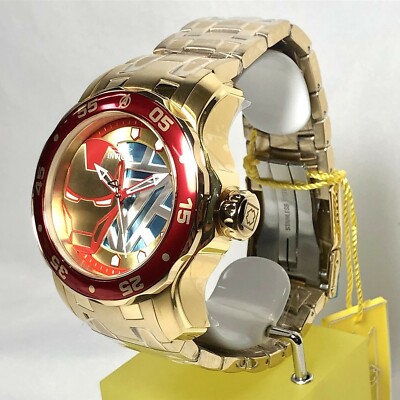 Invicta 48mm Marvel Tony Stark Iron Man Pro Diver Limitd Edition