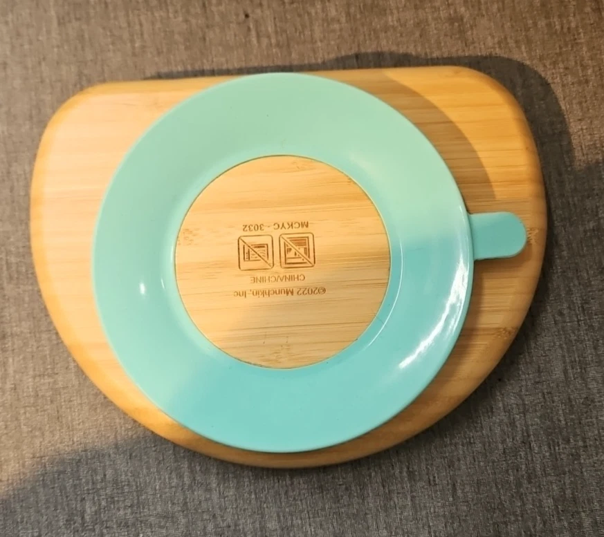 Placa de succión dividida de bambú Munchkin 6+ meses ecológica y cuenco Foto 4 de 4