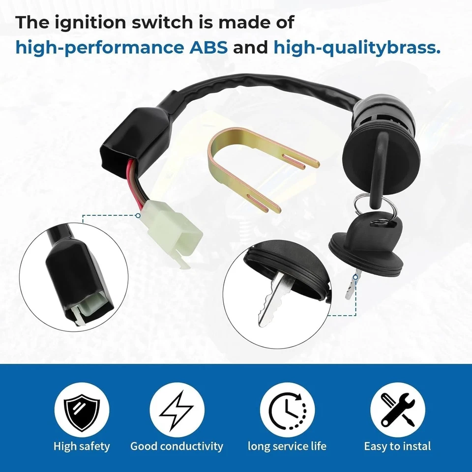 Ignition Key Switch Main Switch for Polaris Outlaw 50 90 110 Sportsman 90 110 Sc - Image 4 of 4