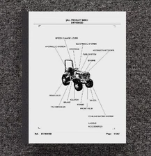 B1700HSD 3-Cyl Diesel Tractor Service Parts Manual Fits Kubota B1700HSD B284 