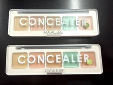 FOCALLURE Color Correcting Concealer Palette 5 Shades Cream Contour & Highligh