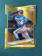 Ryan Ritter #116 Die Cut Gold 1/24 Prime Numbers 2022 Panini Elite Extra Edition