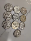 Lot 10 Franklin Half Dollars 1952-1963 90% Silver
