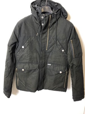KHUJO Herren Wattierte Jacke, Parka Modell: KH3056 Schwarz M