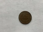 1864 one-cent US coin. Poor Condition