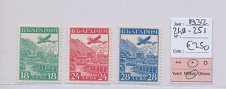 BV72727 Bulgaria 1932 airplanes views fine lot MH cv 250 EUR
