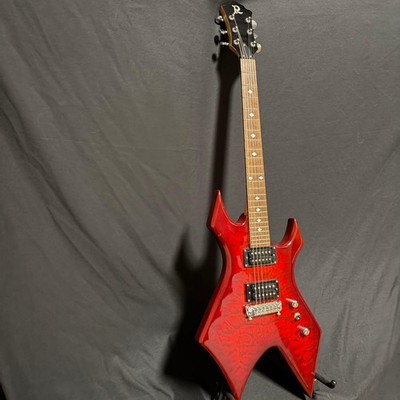 B.C.Rich Warlock Red R Logo Bolt-On Neck E-Gitarre 2 Humbucker