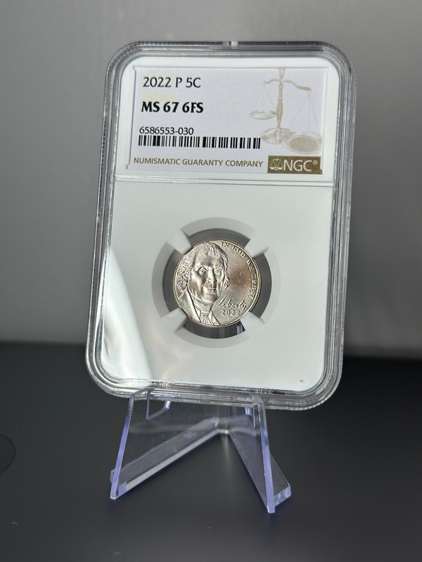2022-P Jefferson Nickel 5c NGC MS67 6FS Full Steps Philadelphia