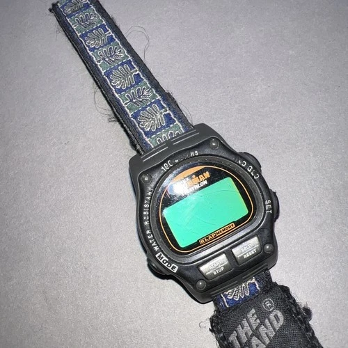 Vintage Timex Ironman Triathlon Digital Watch 8 Lap Not Tested Need Batterie