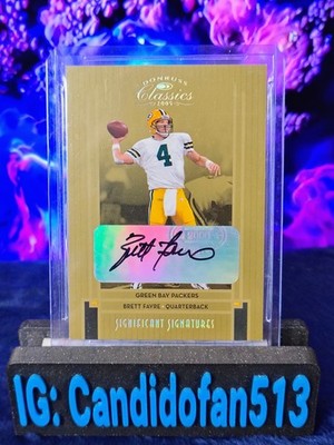 Brett Favre 2005 Donruss Classics Significant Signatures Auto 4/5 Packers #35