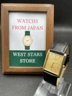 [Excellent] Vintage SEIKO Dolce 9521-5090 Gold Quartz Men's Watch From JAPAN