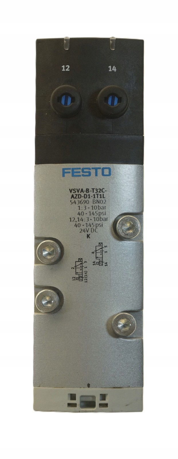 Festo VSVA-B-T32C-AZD-D1-1T1L Electric Valve 2x 3/2 Monostable 543690