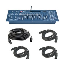 Chauvet DJ Lighting Obey 40 D-Fi 2.4 Wireless DMX Light Controller DMX Cables