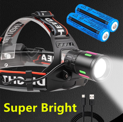 best rechargeable head flashlight LED Headlamp, Super Bright Waterproof Headlight Spotlight, Hard Hat for Coon Hunting, Fishing, Camping, Hiking, Dog Walking, Outdoor Running, Emergency Work Lighting : Sports & Outdoors Experience the ultimate in high The 10 Best Headlamps for