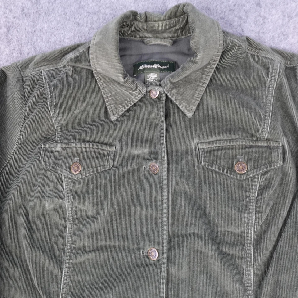 Chaqueta Eddie Bauer MUJER XXL Botón Delantero Abrigo Utilitario Foto 3 de 4