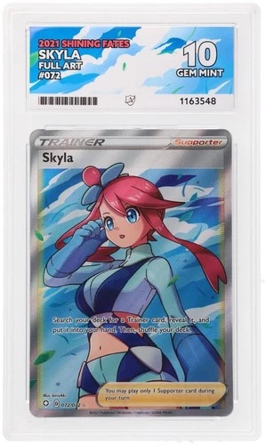 Skyla (Full Art) Graded ACE 10 💎 072/072 Shining Fates 👀 Perfect Subgrades!