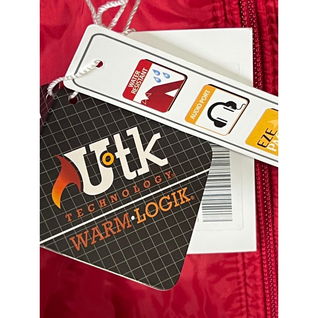 UTK Puffer Vest Size Small Red Full Zip Outdoor Sporty Lightweight Travel New