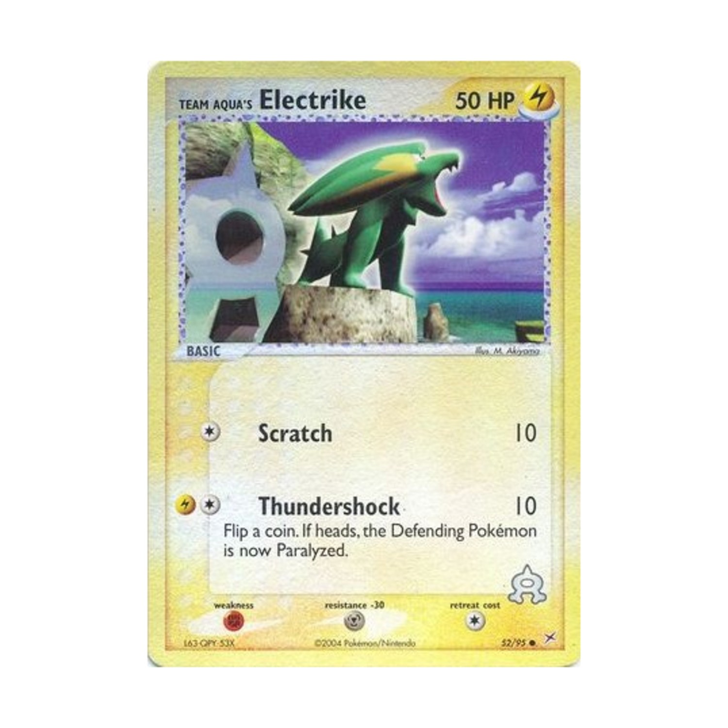 Pokemon Team Magma vs Team A  Team Aqua's Electrike (52) (C) #52 (Reverse H NM