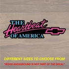 Vinyl Decal Sticker Fits Chevrolet Heartbeat of America Graphics
