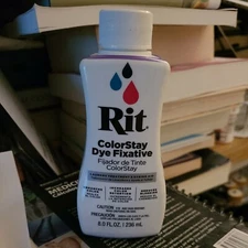 Rit ColorStay Dye Fixative 8oz For 1/2 - 3/4 lb.Or 2 Yards Fabric FREE SHIPPING 