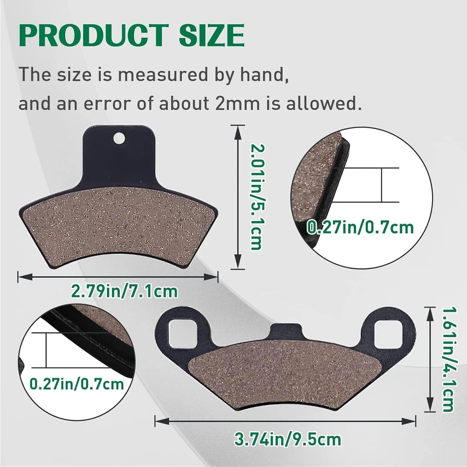 Pastilla de freno para Polaris Scrambler 400 500 Trail Blazer 250 Magnum 325 500 Sport400 Foto 3 de 4