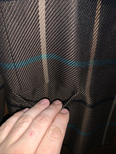 Glenbrooke Fully Lined Striped Suit Jacket Blazer Size 10 Vintage VTG - Picture 3 of 9