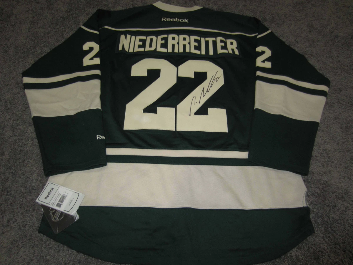 NINO NIEDERREITER Minnesota Wild Captain SIGNED Autographed JERSEY w COA New XL