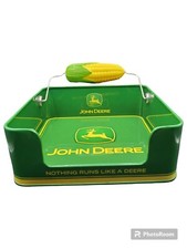 Pre-Owned Vintage Genuine John Deere Napkin Holder Corn Cob Picnic Tin Tinware