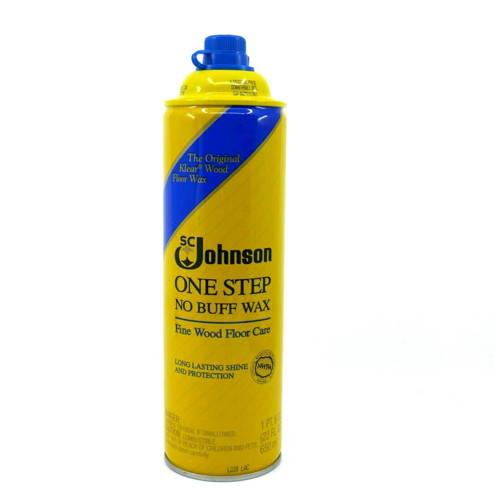 SC Johnson One Step No Buff Wax Fine Wood Floor Care 22 fl oz NEW