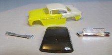 "NEW" T-DASH 50'S COUPE YELLOW/WHITE TWO TONE T JET BODY GREY WINDSHIELD 