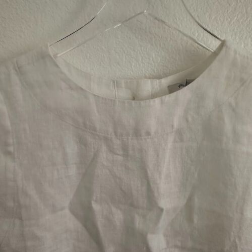 Madewell Canotta con scollo a bateau in 100% lino colore bianco - Foto 2 di 6