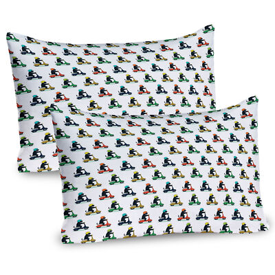 Funky Scottish Terrier 2 Teiliges Kissenbezugs Set 40x80cm