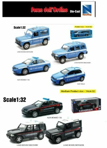 Modellini statici di auto, furgoni e camion scala 1:32 per Fiat