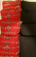 All Weather Cornhole Bean Bags Set of 8 OSU - Ohio State - Regulation Bags