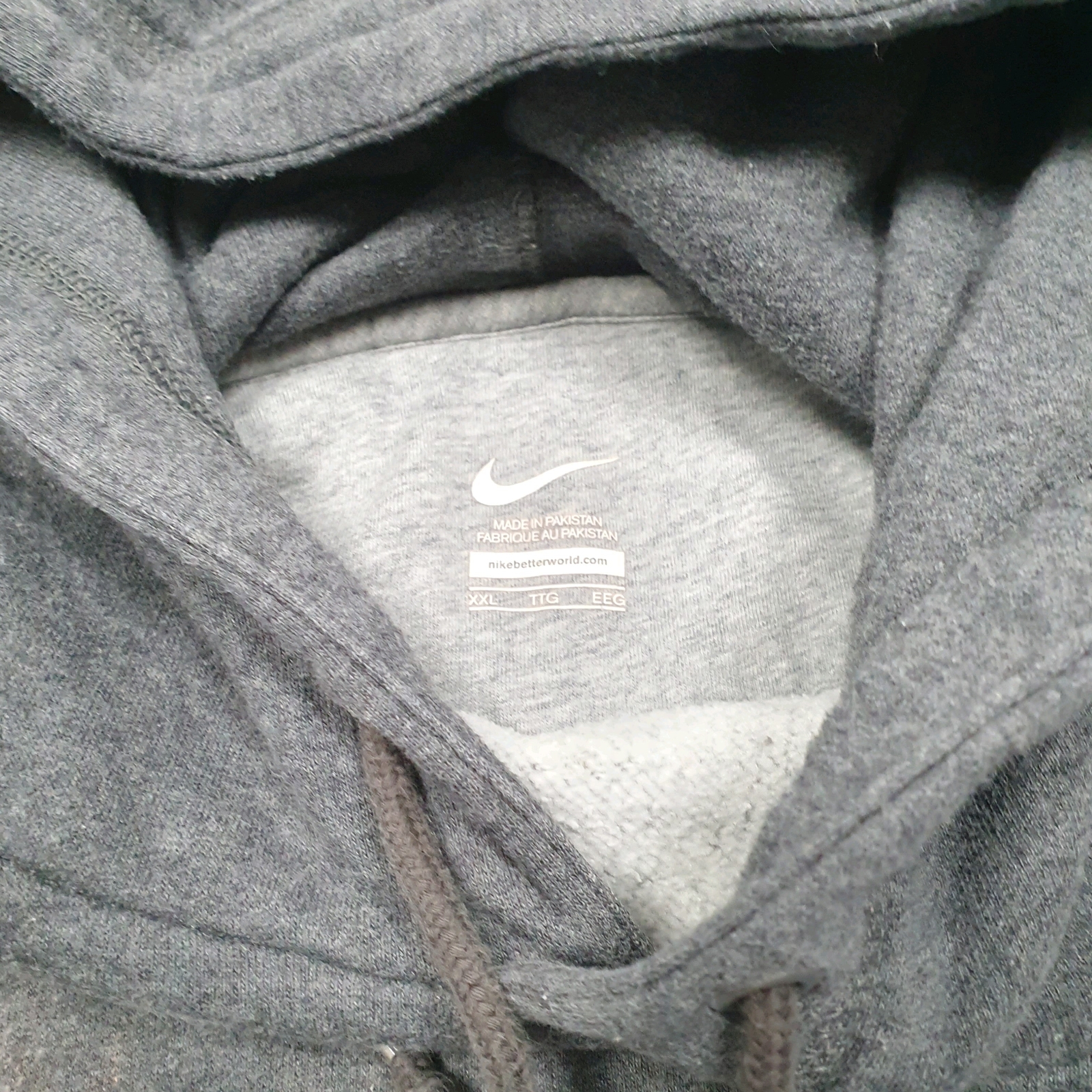 NIKE Hoodie Cotton Jumper Sweatshirt Mens XXL image 2