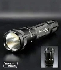 Tac-Ops T4 LED Tactical Flashlight by River Rock 750 Lumens High and Low Beam