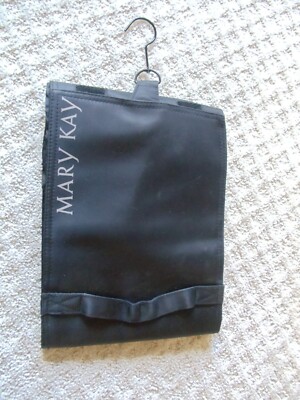 NWOT Black Mary Kay Folding / Hanging Makeup Travel Bag / Case