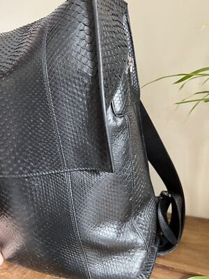 Balenciaga Phileas Python Backpack Balenciaga - Phileas Backpack - Python - Men - Women  main image 2