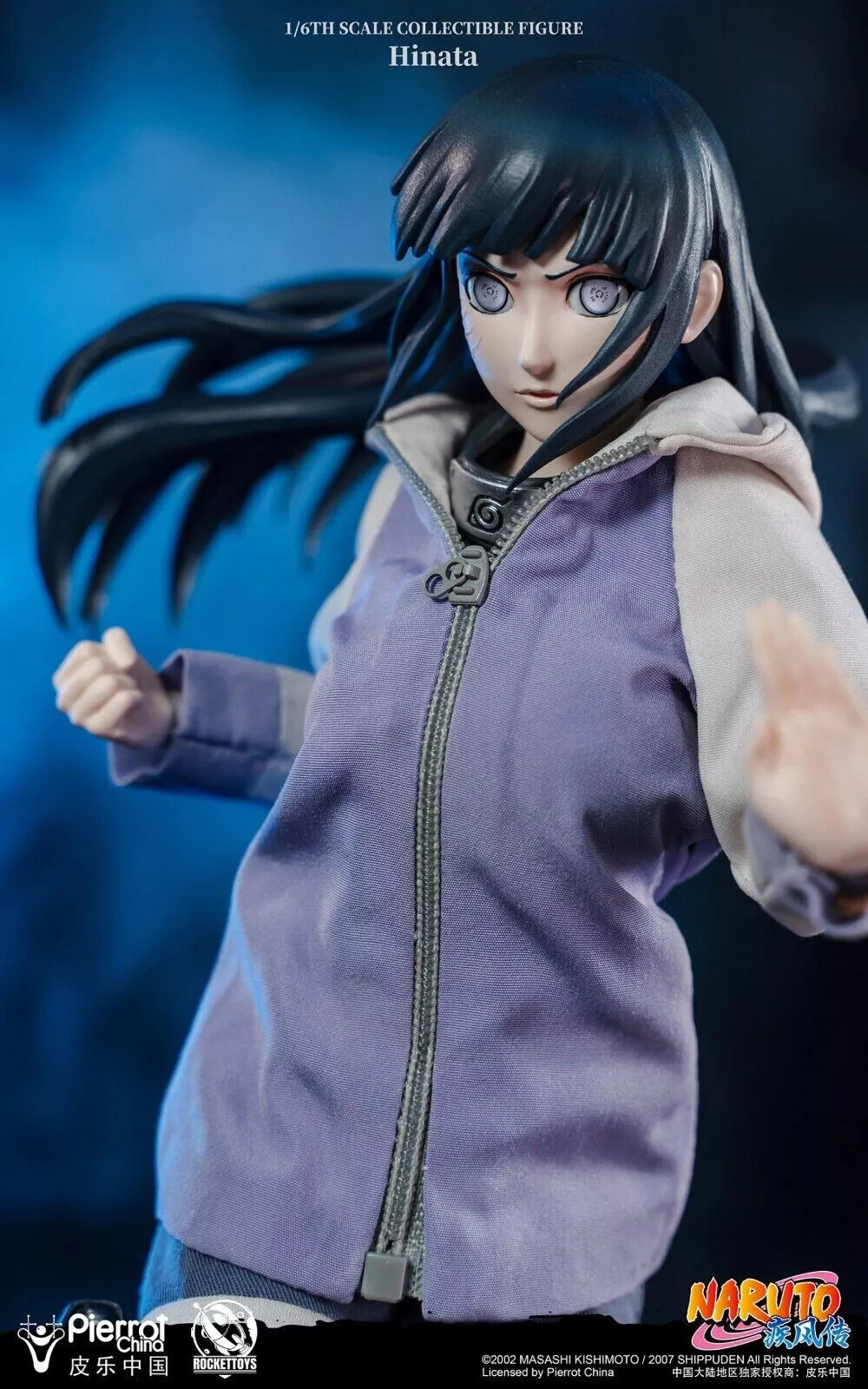 IN STOCK New RocketToys ROC-006 1/6 Shippūden Hinata Hyuga Action Figure