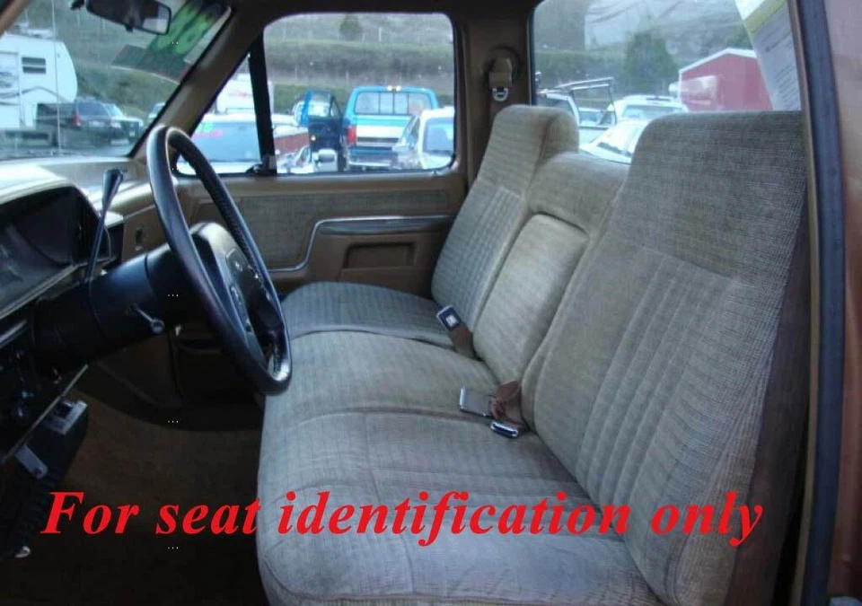 Banco delantero para camioneta Ford F150-250 1987-1991 con reposabrazos cubiertas de asiento de auto azteca Foto 2 de 2